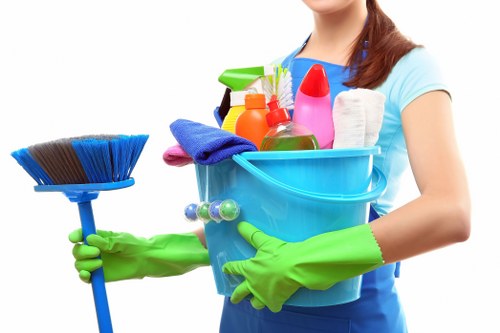 Chiwick Carpet Cleaners team cleaning patio