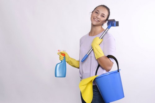 Satisfied customers enjoying clean hard floors