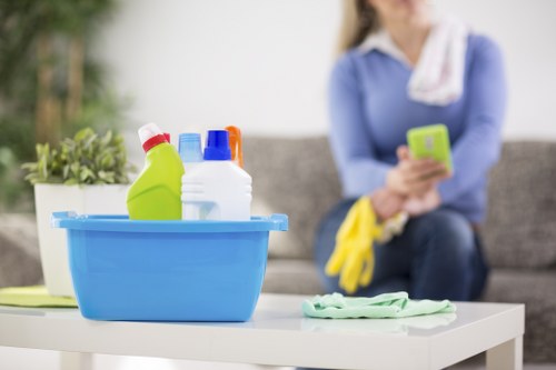 Satisfied customers with clean carpets